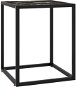 Čajový stolek černý s černým mramorovým sklem 40 × 40 × 50 cm - Odkládací stolek