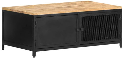 Konferenční stolek 90 × 50 × 37 cm masivní hrubý mangovník - Konferenční stolek - Main image