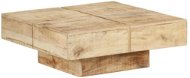Konferenčný stolík 80 × 80 × 28 cm masívne mangovníkové drevo - Konferenčný stolík