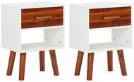 Noční stolky 2 ks 40 × 30 × 57 cm masivní akáciové dřevo a MDF - Noční stolek