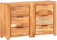 Skříňka se zásuvkami 118x33x75 cm masivní akáciové dřevo - TV stolek