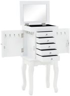 Volně stojící skříňka na šperky bílá - Toaletní stolek