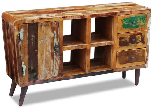 Příborník masivní recyklované dřevo 150 × 40 × 86 cm - Příborník - Main image