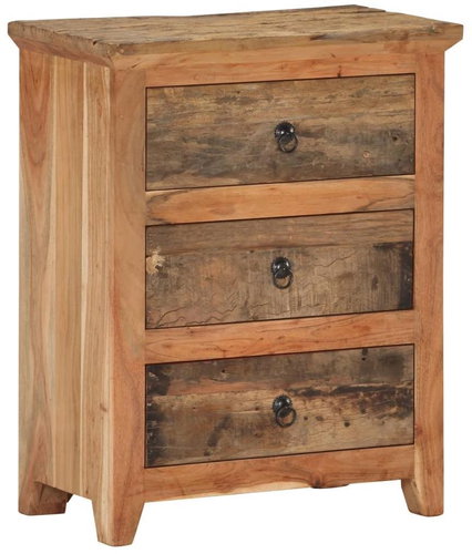 Příborník 60 × 33 × 75 cm masivní akáciové a recyklované dřevo - Příborník - Main image