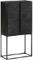 Příborník černý 60 × 30 × 120 cm masivní akácie a mangovník - Příborník