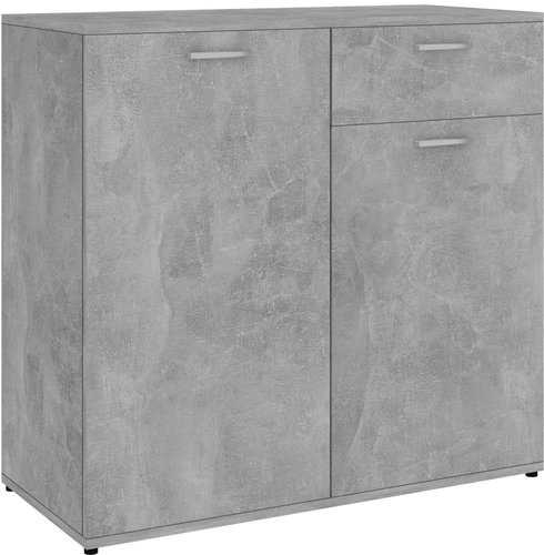 Příborník betonově šedý 80 × 36 × 75 cm dřevotříska - Příborník - Main image