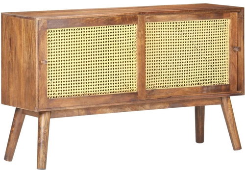 Příborník 112 × 30 × 65 cm masivní mangovníkové dřevo - Příborník - Main image