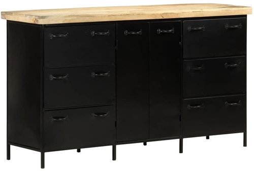 Příborník 140 × 38 × 76 cm hrubé mangovníkové dřevo - Příborník - Main image