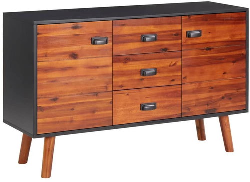 Příborník 110 × 35 × 70 cm masivní akáciové dřevo a MDF - Příborník - Main image