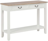 Konzolový stolek bílý 110 × 35 × 80 cm dřevo - Console Table