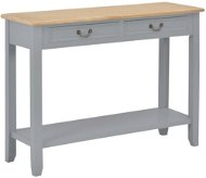 Konzolový stolík sivý 110 × 35 × 80 cm drevo - Konzolový stolík