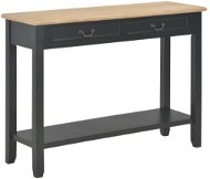 Konzolový stolík čierny 110 × 35 × 80 cm drevo - Konzolový stolík