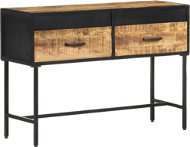 Konzolový stolík 110 × 35 × 75 cm hrubé mangovníkové drevo - Konzolový stolík