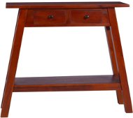 Konzolový stolek klasicky hnědý 90 × 30 × 75 cm masivní mahagon - Konzolový stolek