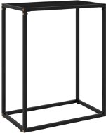Konzolový stolík čierny 60 × 35 × 75 cm tvrdené sklo - Konzolový stolík