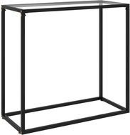 Konzolový stolek transparentní 80 × 35 × 75 cm tvrzené sklo - Console Table