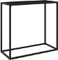 Konzolový stolek černý 80 × 35 × 75 cm tvrzené sklo - Konzolový stolek