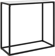 Konzolový stolek bílý 80 × 35 × 75 cm tvrzené sklo - Konzolový stolek