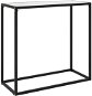 Konzolový stolík biely 80 × 35 × 75 cm tvrdené sklo - Konzolový stolík