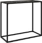 Konzolový stolík čierny 80 × 35 × 75 cm tvrdené sklo - Konzolový stolík