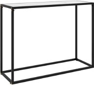 Konzolový stolek bílý 100 × 35 × 75 cm tvrzené sklo - Konzolový stolek