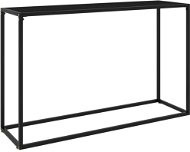 Konzolový stolík čierny 120 × 35 × 75 cm tvrdené sklo - Konzolový stolík