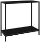 Konzolový stolek černý 80 × 35 × 75 cm tvrzené sklo - Konzolový stolek