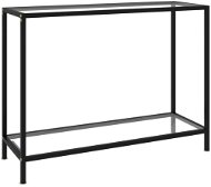 Konzolový stolík transparentný 100 × 35 × 75 cm tvrdené sklo - Konzolový stolík