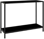 Konzolový stolek černý 100 × 35 × 75 cm tvrzené sklo - Konzolový stolek