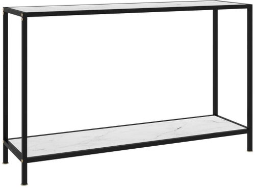 Konzolový stolek bílý 120 × 35 × 75 cm tvrzené sklo - Console Table - Main image