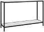 Konzolový stolík biely 120 × 35 × 75 cm tvrdené sklo - Konzolový stolík
