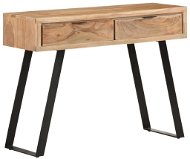 Konzolový stolík 100 x 35 x 76 cm masívna akácia s prírodnými hranami - Konzolový stolík