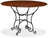 Jídelní stůl masivní akáciové dřevo sheeshamový povrch 120x76cm - Jídelní stůl