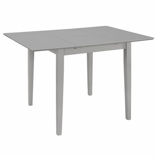 Rozkládací jídelní stůl šedý (80–120) × 80 × 74 cm MDF - Jídelní stůl - Main image