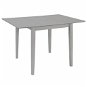 Rozkládací jídelní stůl šedý (80–120) × 80 × 74 cm MDF - Jídelní stůl
