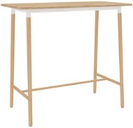 Barový stůl hnědý 120 × 60 × 105 cm MDF a masivní bukové dřevo - Barový stôl
