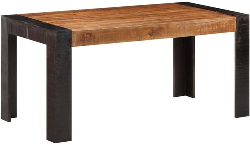 Jídelní stůl 160 × 80 × 76 cm masivní mangovníkové dřevo - Jídelní stůl - Main image