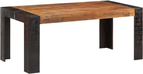 Jídelní stůl 180 × 90 × 76 cm masivní mangovníkové dřevo - Jídelní stůl - Main image