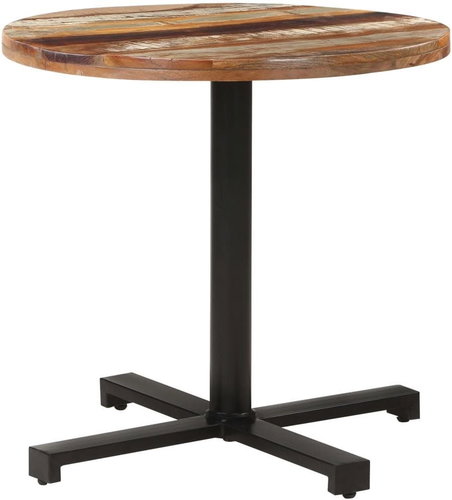Bistro stolek kulatý O 80 × 75 cm masivní recyklované dřevo - Barový stůl - Main image