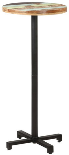 Bistro stolek kulatý O 50 × 110 cm masivní recyklované dřevo - Barový stůl - Main image