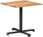 Bistro stolek s živou hranou 80 × 80 × 75 cm masivní akácie - Barový stůl