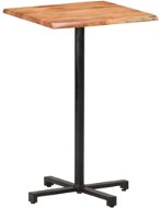 Barový stôl s prírodnou hranou 60 × 60 × 110 cm masívna akácia - Barový stôl