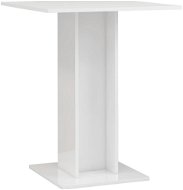 Barový stůl Bistro stolek bílý s vysokým leskem 60 × 60 × 75 cm dřevotříska - Barový stůl