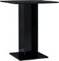 Bistro stolík čierny s vysokým leskom 60 × 60 × 75 cm drevotrieska - Barový stôl