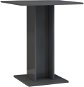 Bistro stolík sivý s vysokým leskom 60 × 60 × 75 cm drevotrieska - Barový stôl