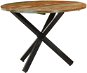 Jedálenský stôl okrúhly 100 × 100 × 75 cm masívne recyklované drevo - Jedálenský stôl