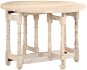 Jedálenský stôl guľatý 110 × 76 cm masívne mangovníkové drevo - Jedálenský stôl