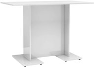 Jídelní stůl bílý s vysokým leskem 110 × 60 × 75 cm dřevotříska - Jídelní stůl