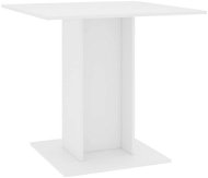 Jedálenský stôl biely 80 × 80 × 75 cm drevotrieska - Jedálenský stôl