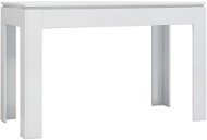 Jídelní stůl bílý s vysokým leskem 120 × 60 × 76 cm dřevotříska - Jídelní stůl